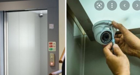 De analoge kabeltelevisie-Lift van de Veiligheidscamera