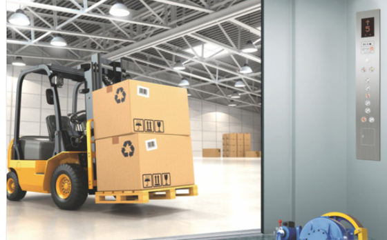 ISO9001 van het Roestvrije staalloarding van de ladingslift de Op zwaar werk berekende Zilveren Kleur