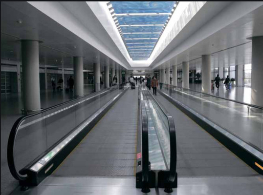 Metrorollende trottoirs 12 Gradenroltrappen en Travelators