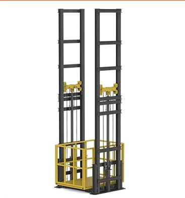 Het Type van gidsspoor Commerciële Vrachtlift 6 Ton 4m Openluchtladingslift
