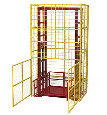 Het Type van gidsspoor Commerciële Vrachtlift 6 Ton 4m Openluchtladingslift
