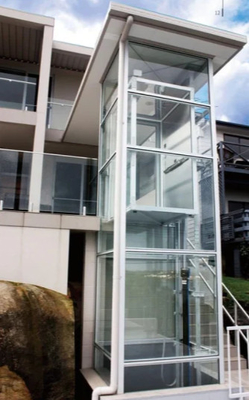 De Panoramische Lift van de glasdeur zonder Kuil250kg 3 Personen