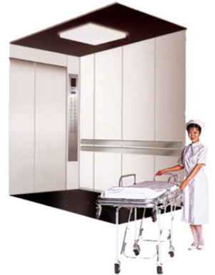 Van het de Personenziekenhuis van FUJI 6 van de het Bedlift 2.0m/s de Machinezaal Minder Tractie